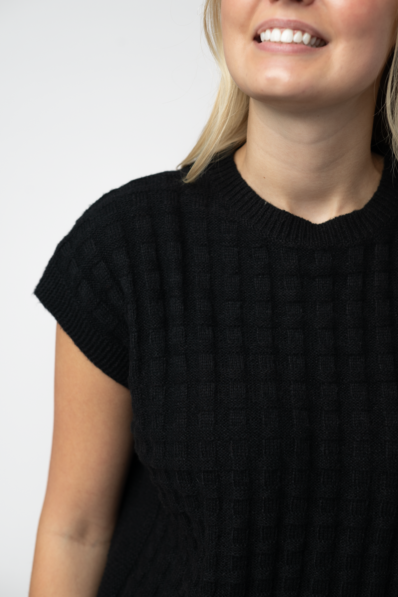 IN STOCK Kelly Knitted Top - Black