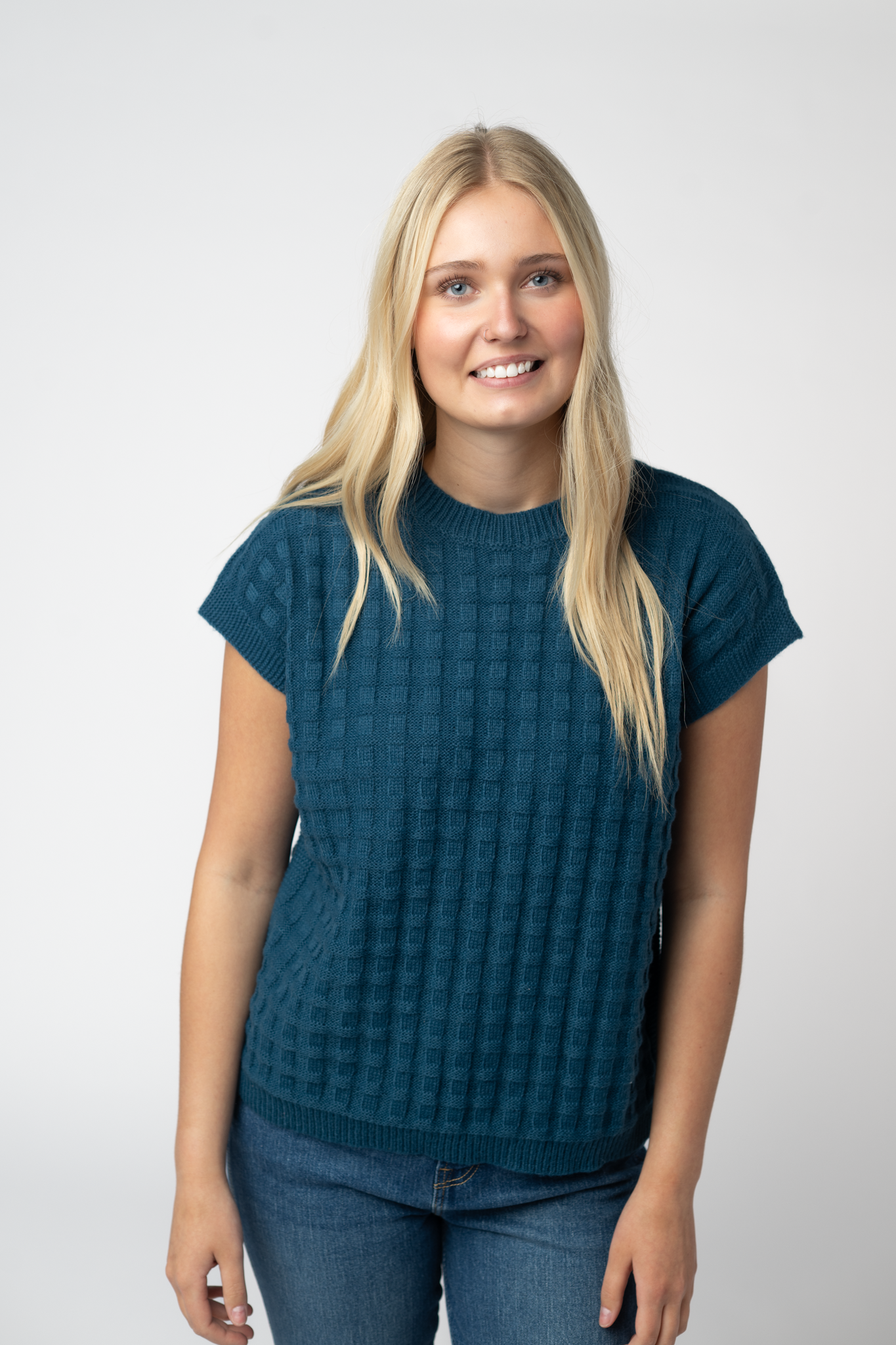 IN STOCK Kelly Knitted Top - Teal