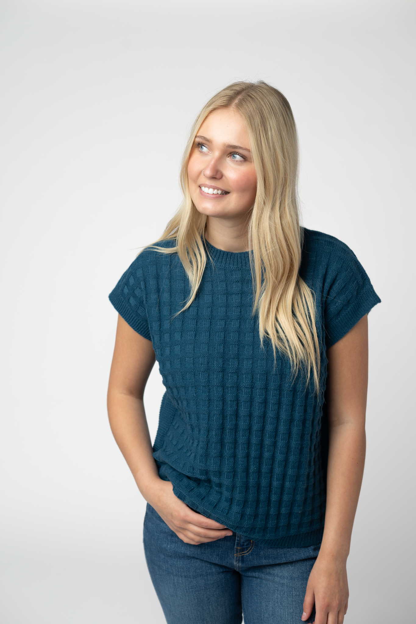IN STOCK Kelly Knitted Top - Teal