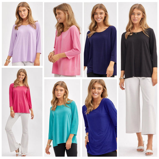 Dear Scarlett Signature Classic Round Neck Top