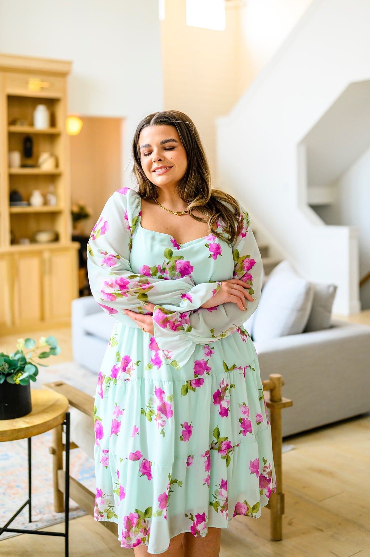 Delightfully Yours Floral Dress