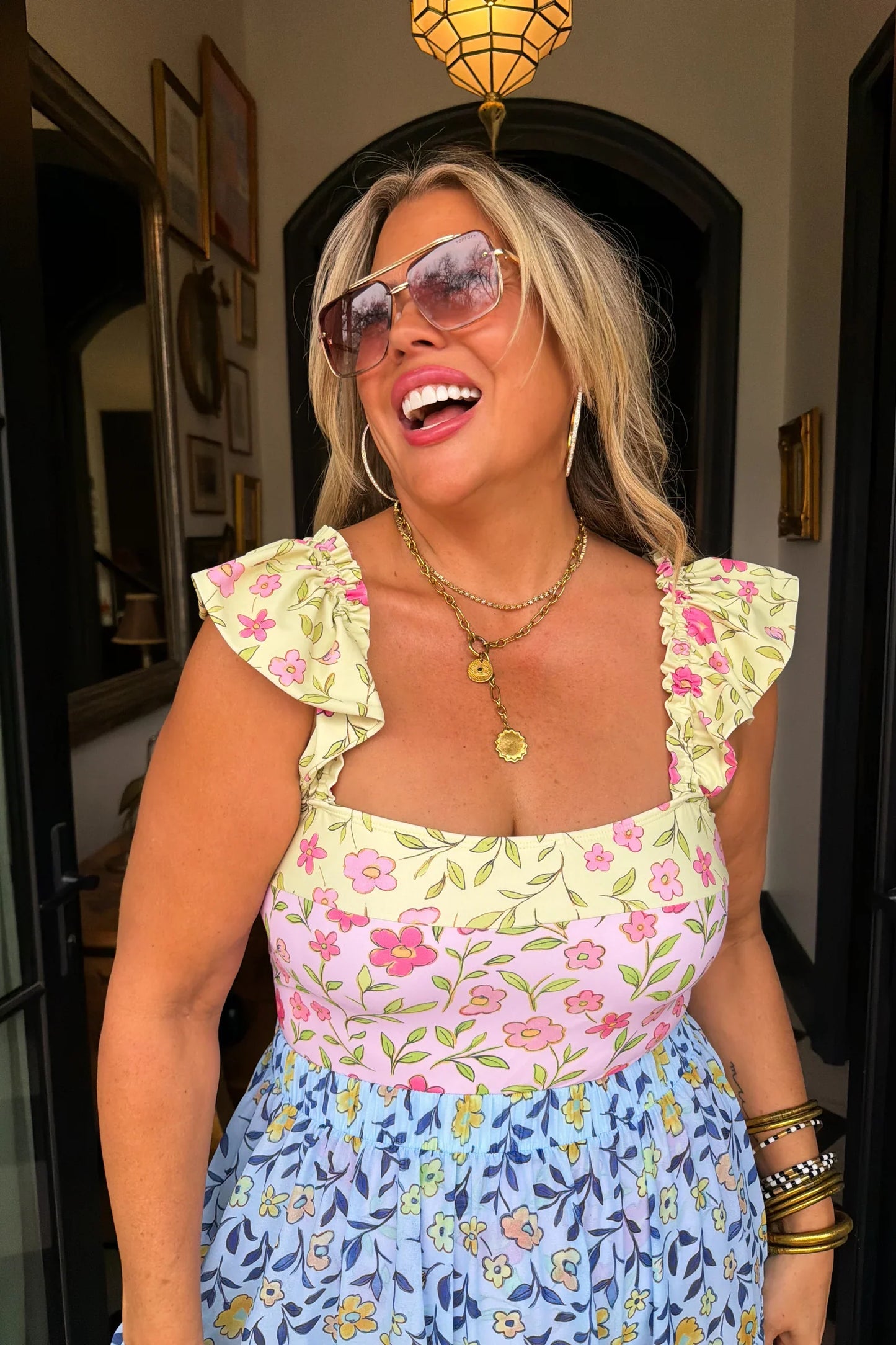 *PREORDER* Floral Rainbow Swim Set