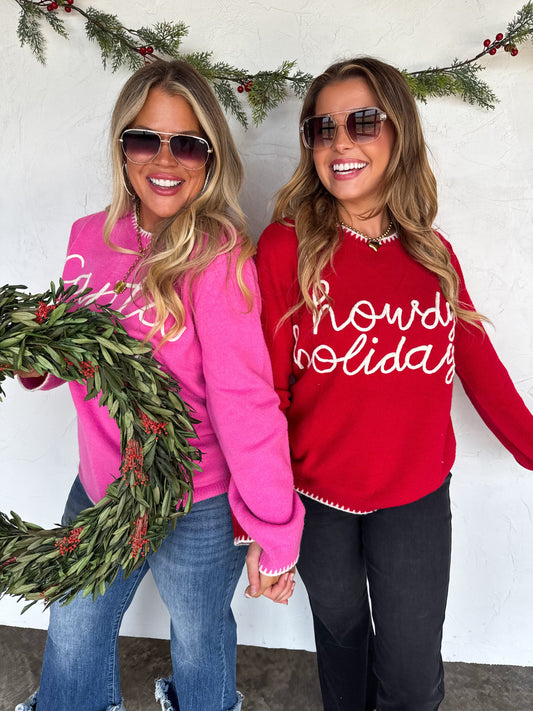 PREORDER- SANTA & HOWDY HOLIDAY SWEATERS