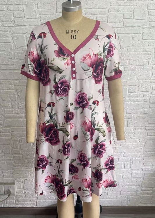 *PREORDER* Fall Night Dress - Floral