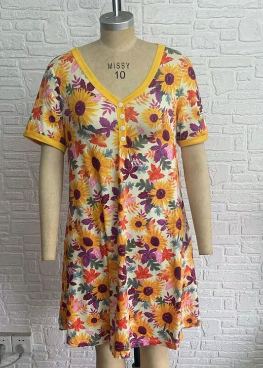 *PREORDER* Fall Night Dress - Sunflower