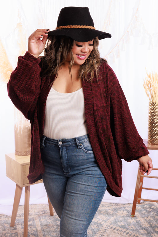 Fine Wine Knit Cardigan