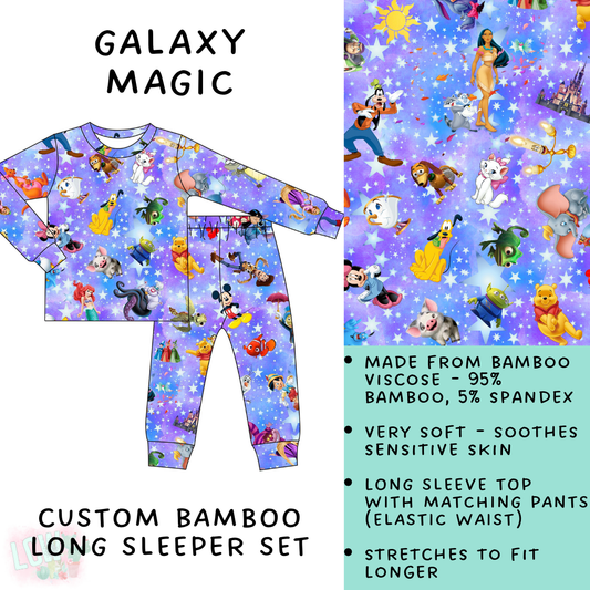 Batch #138 - Little Dreamers - Closes 6/26 - ETA mid August - Galaxy Magic Bamboo Long Sleeper Set