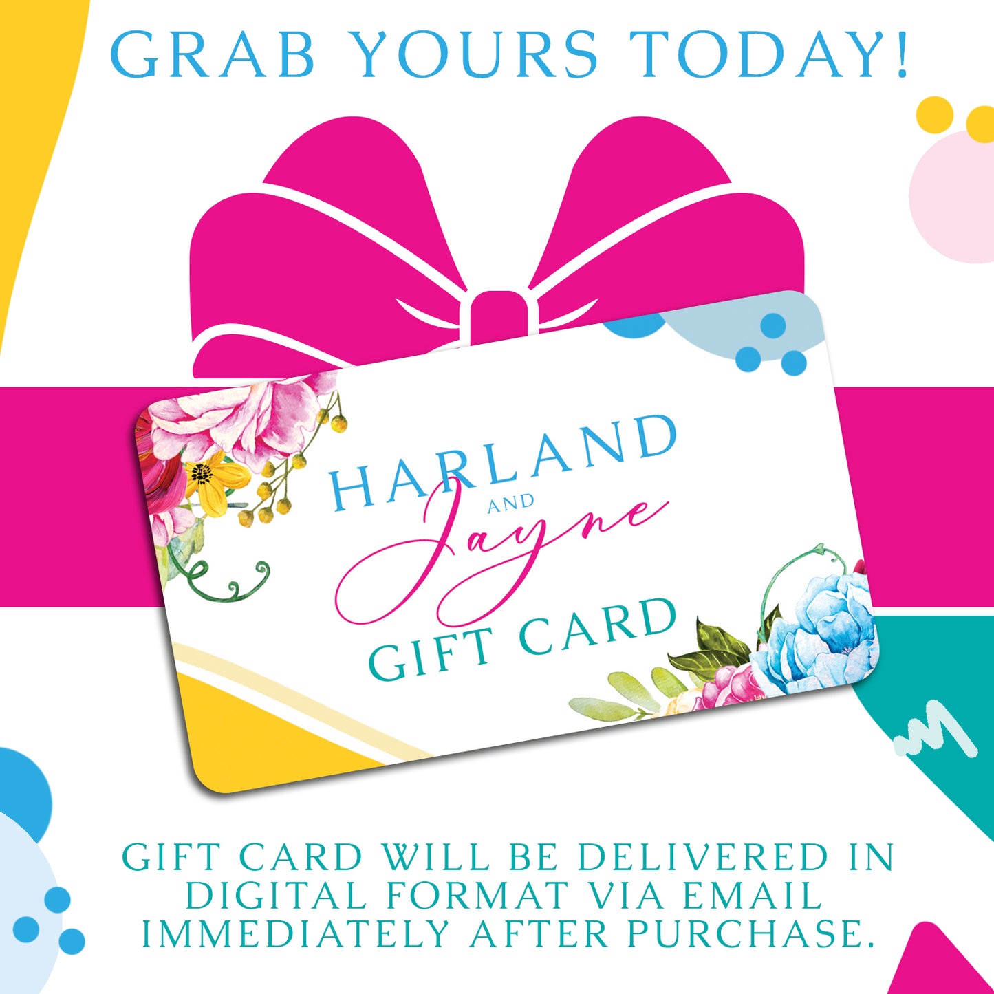 Harland and Jayne Gift Card