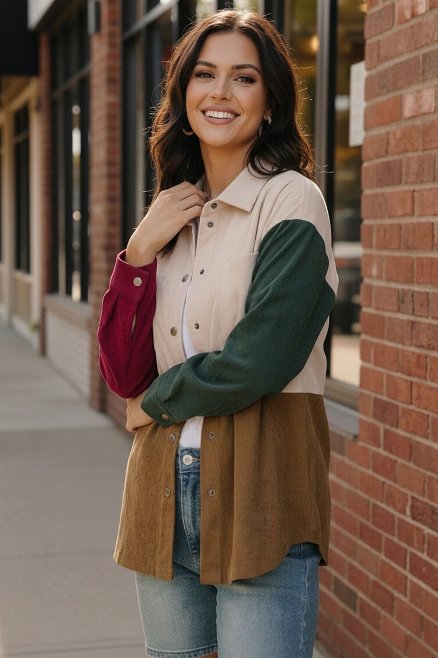 Cabin Weekend Button-Up Corduroy Shacket