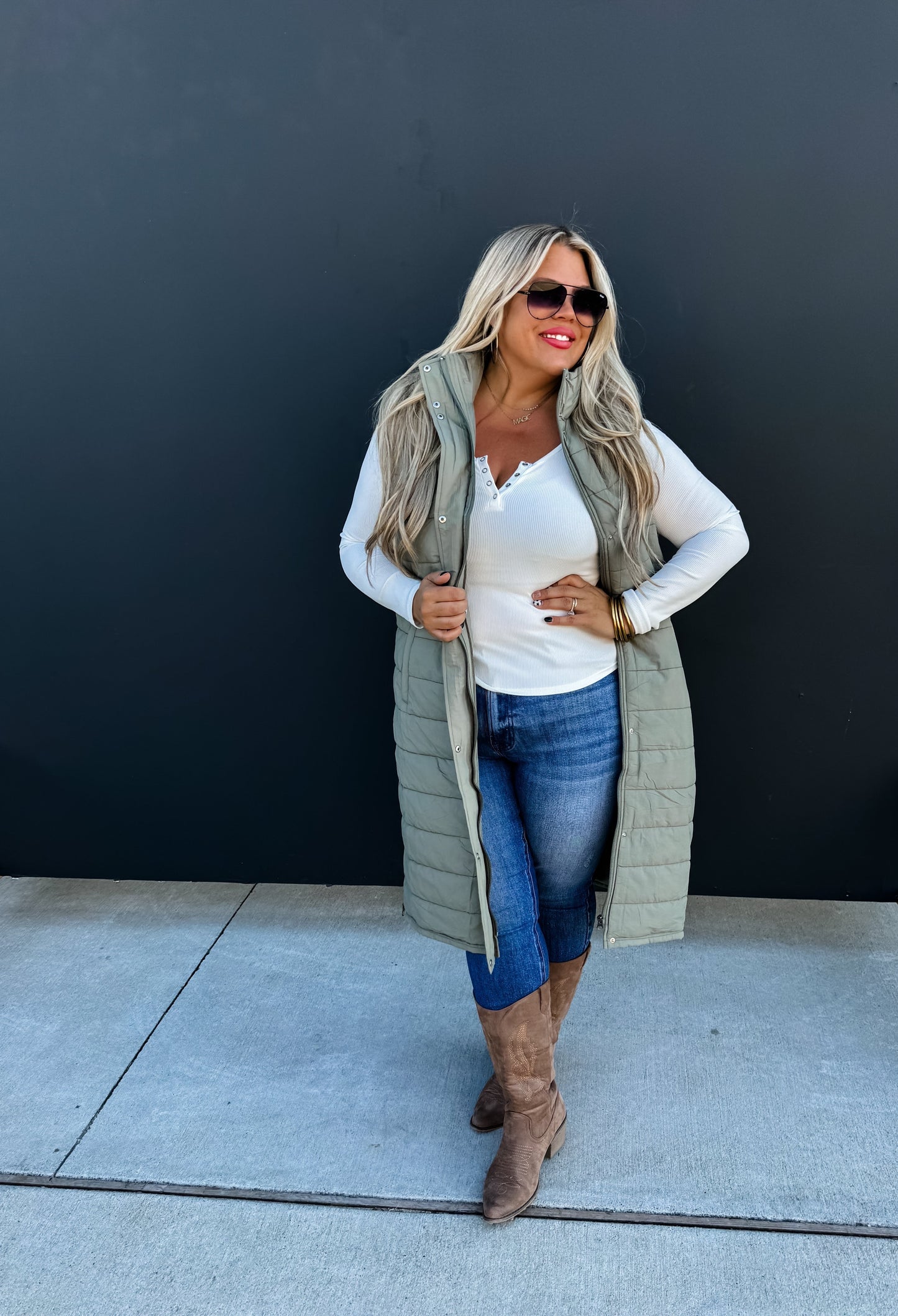 PREORDER- FALL BROOKLYN SNAP HENLEY TOP