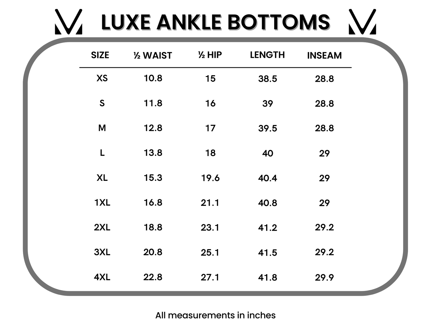 IN STOCK Scuba Ankle Bottoms- Black