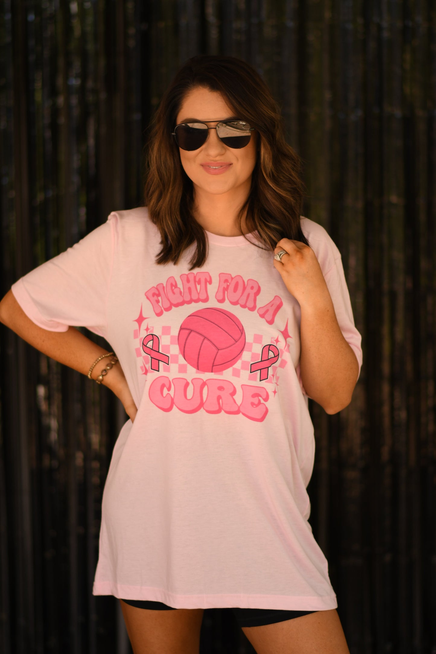 Fight For A Cure Volleyball Tee