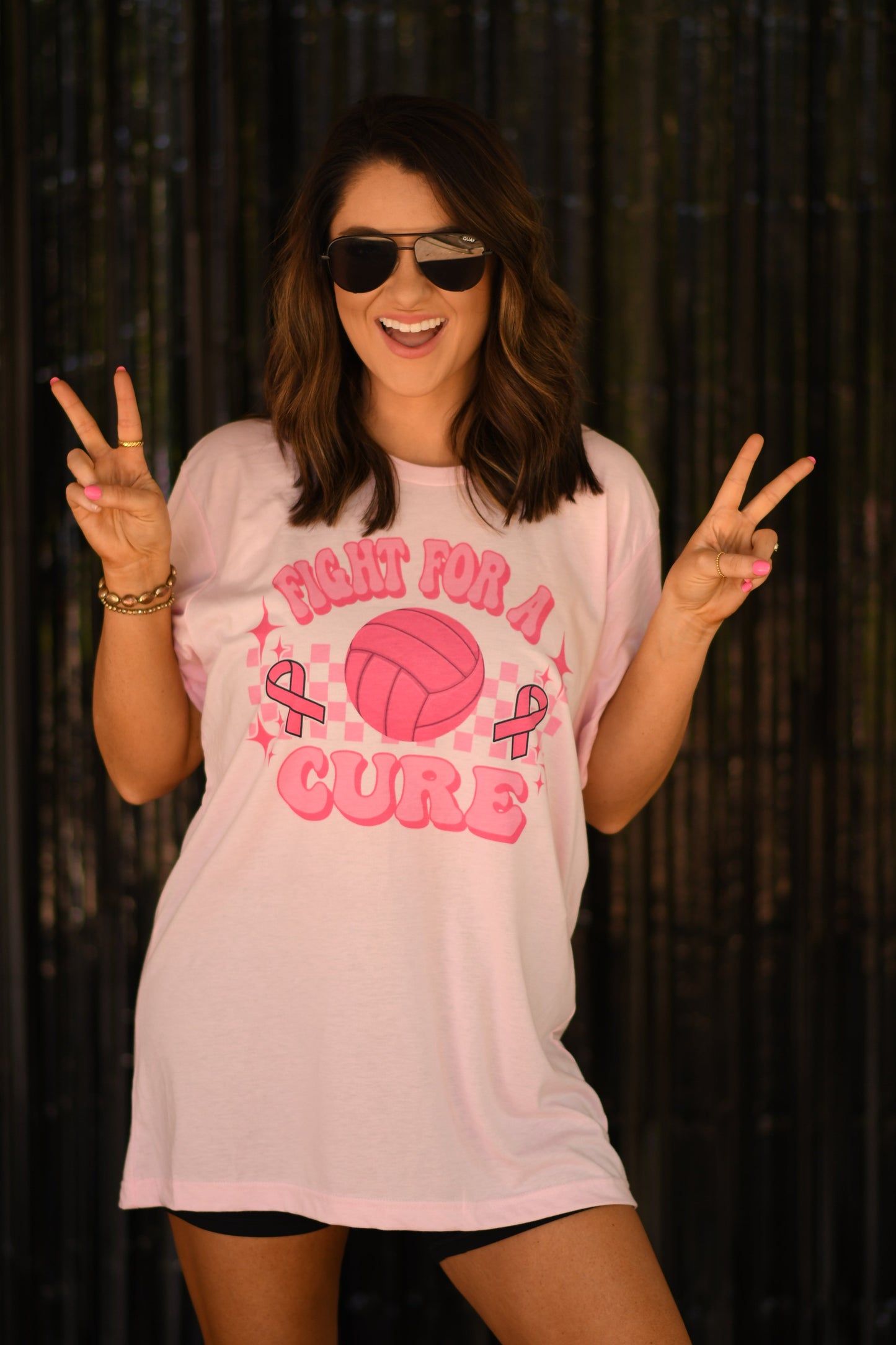 Fight For A Cure Volleyball Tee