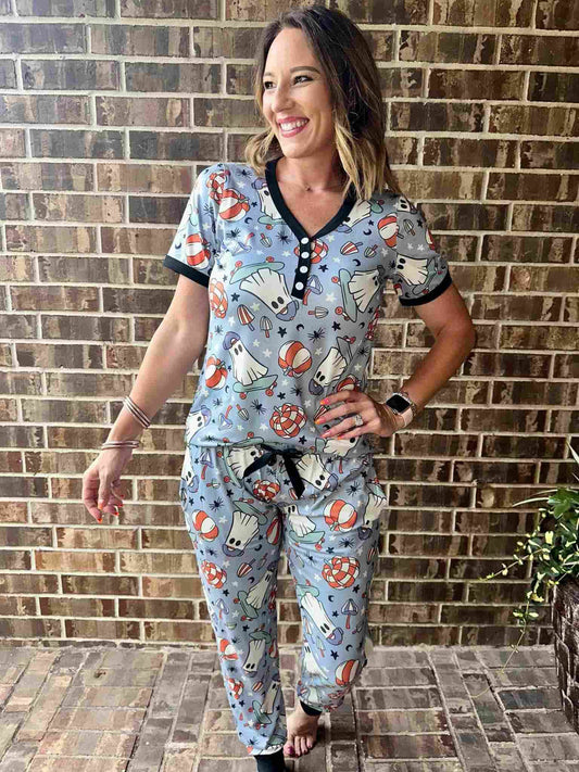 Shirley & Stone Halloween Pajamas - Halloween Skateboard *PRE ORDER*