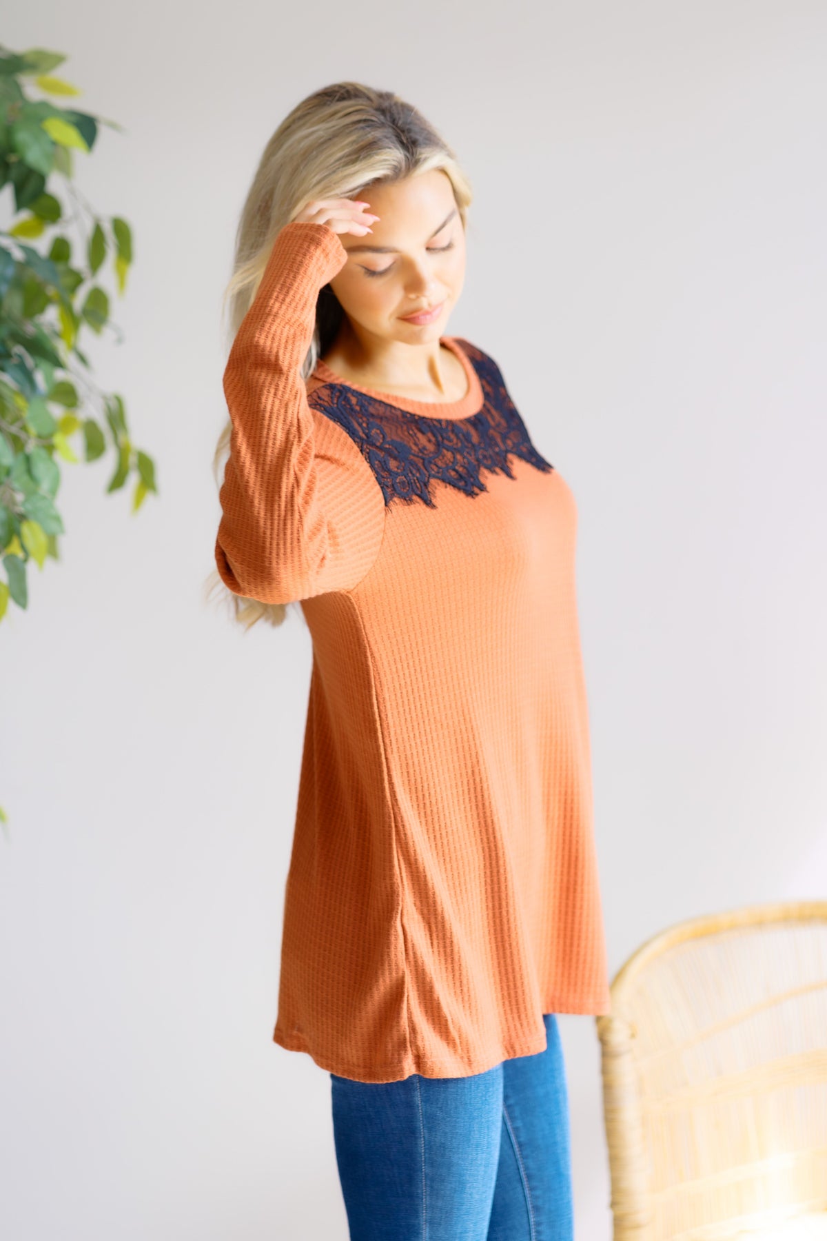 Falling Ember Knit Top
