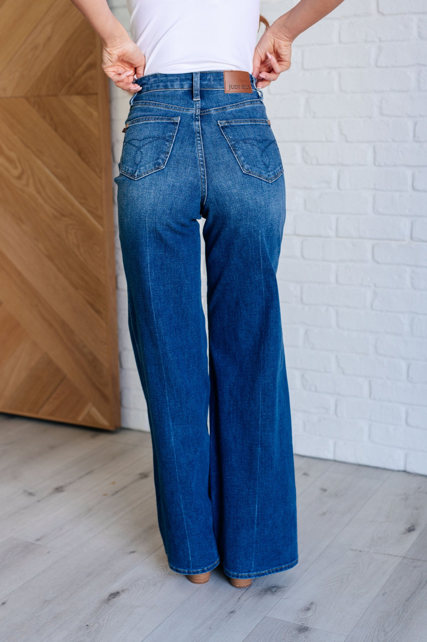 Eliza High Rise Control Top Retro Wide Leg Jeans