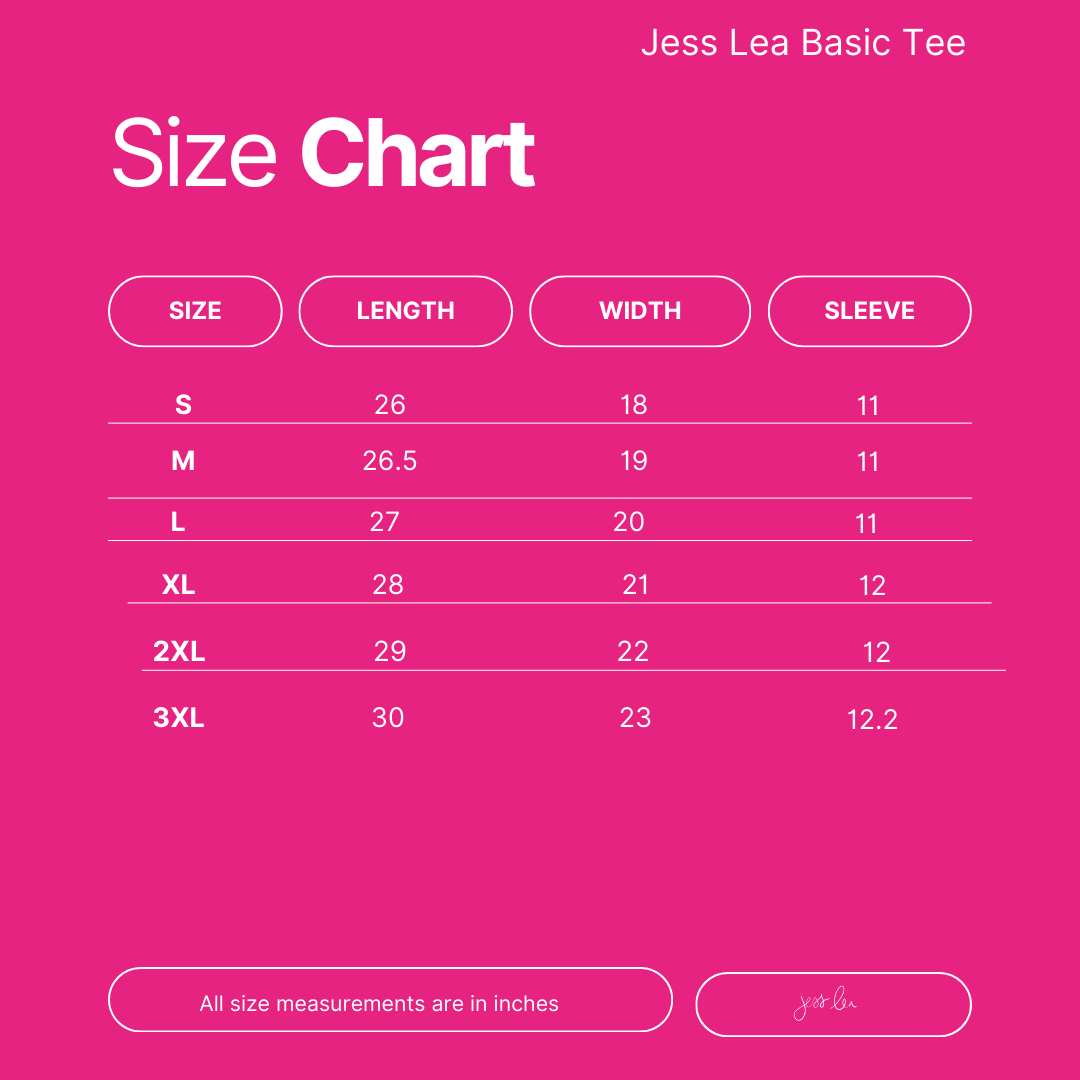 PREORDER- Jess Lea Basic Tee