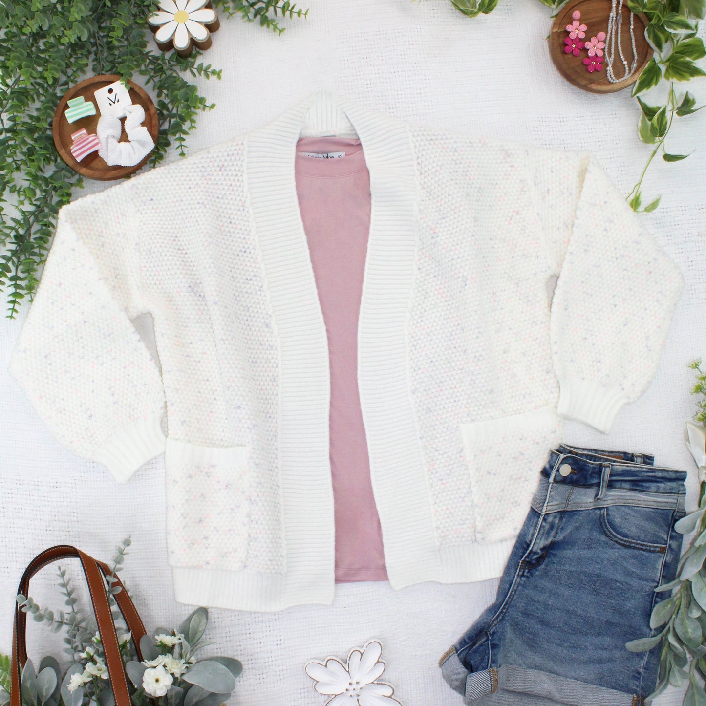 IN STOCK Kinsley Cardigan - Purple, Pink, and Green