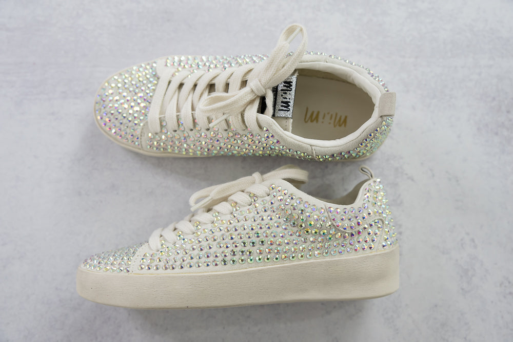 Christi Sneakers in Silver Bling