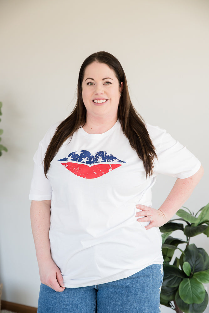 American Lips Graphic Tee