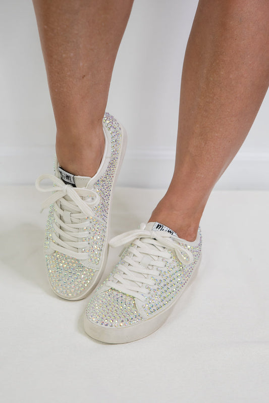 Christi Sneakers in Silver Bling