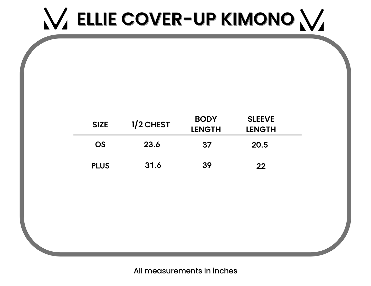 IN STOCK Ellie Cover-Up Kimono - Blue