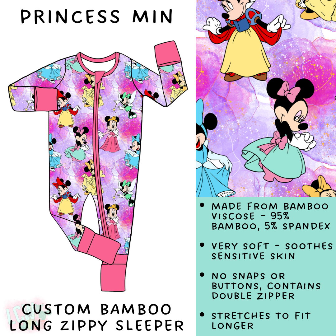 Batch #138 - Little Dreamers - Closes 6/25 - ETA mid August - Princess Min Bamboo Long Zippy Sleeper