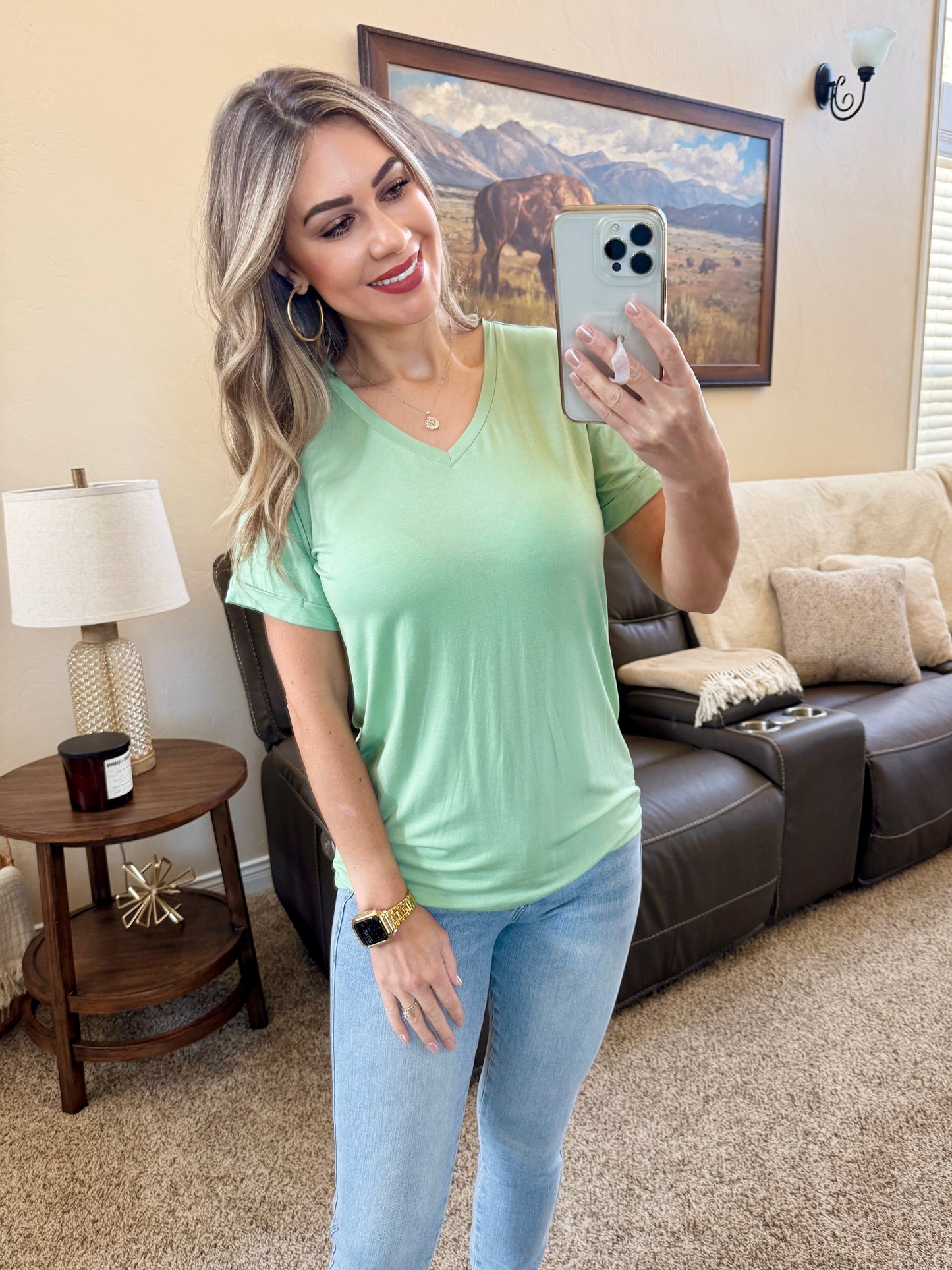 IN STOCK Sophie Tee - Seafoam Green