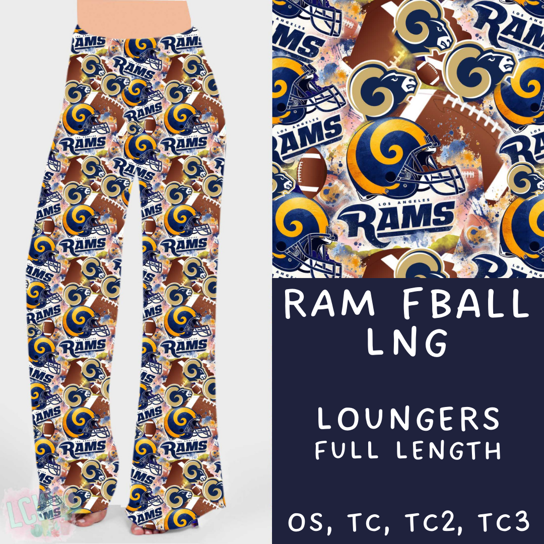 Batch #136 - Kickoff Collection - Closes 6/24 - ETA mid August - Ram Fball Loungers