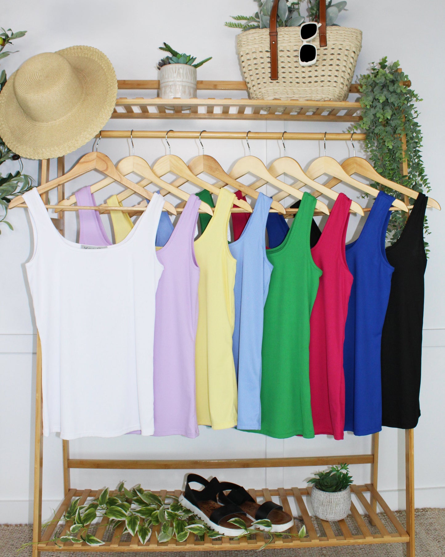 IN STOCK Rachel Ribbed Tank - Yellow