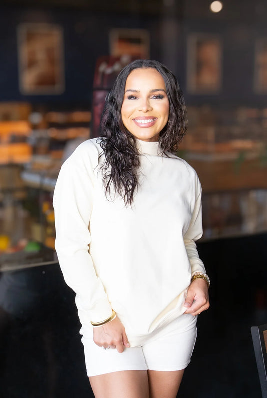 Mock Neck Sweatshirts - 5 Colors