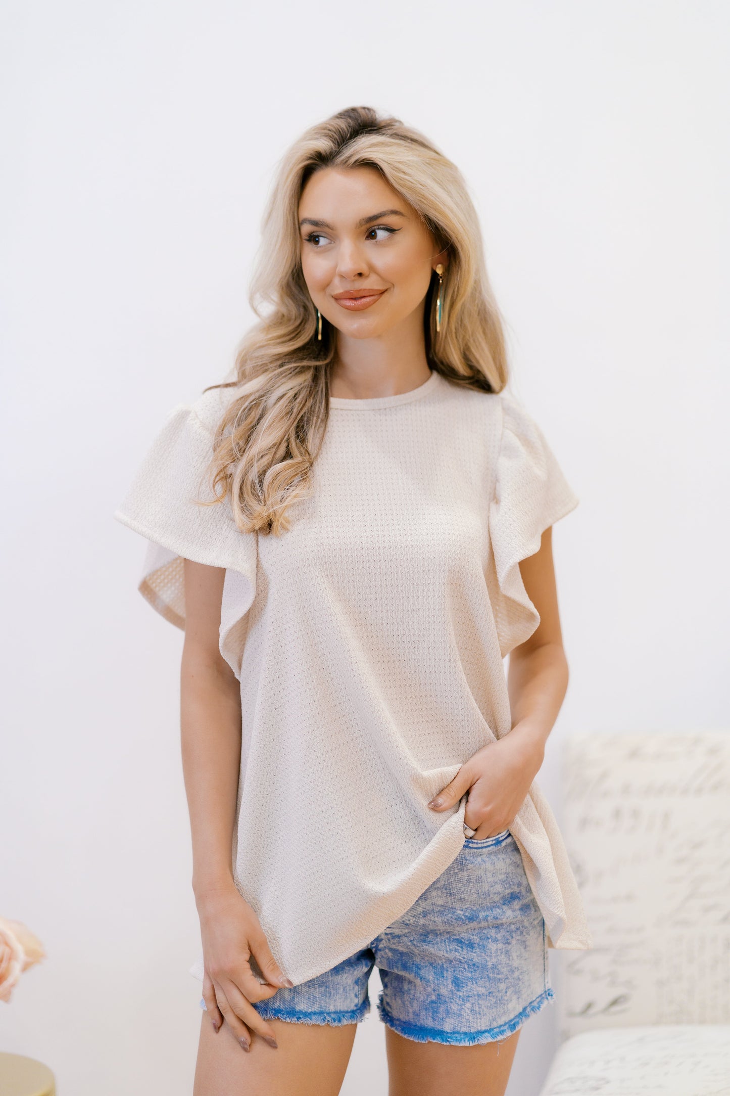 Elle Ruffle Top