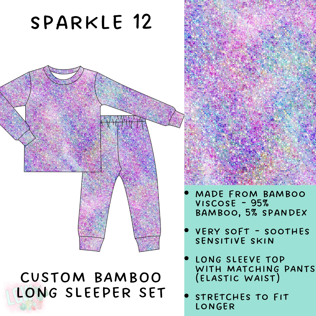 Batch #138 - Little Dreamers - Closes 6/26 - ETA mid August - Sparkle 12 Bamboo Long Sleeper Set