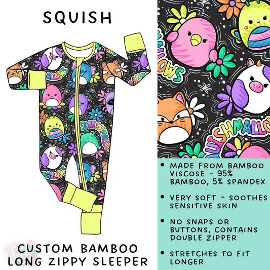 Batch #138 - Little Dreamers - Closes 6/25 - ETA mid August - Squish Bamboo Long Zippy Sleeper