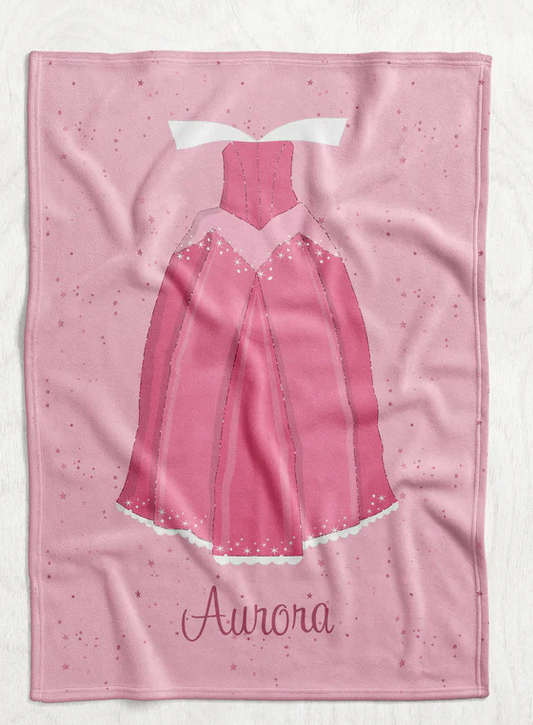 Personalized Princess Dress Blanket - Sleeping Beauty