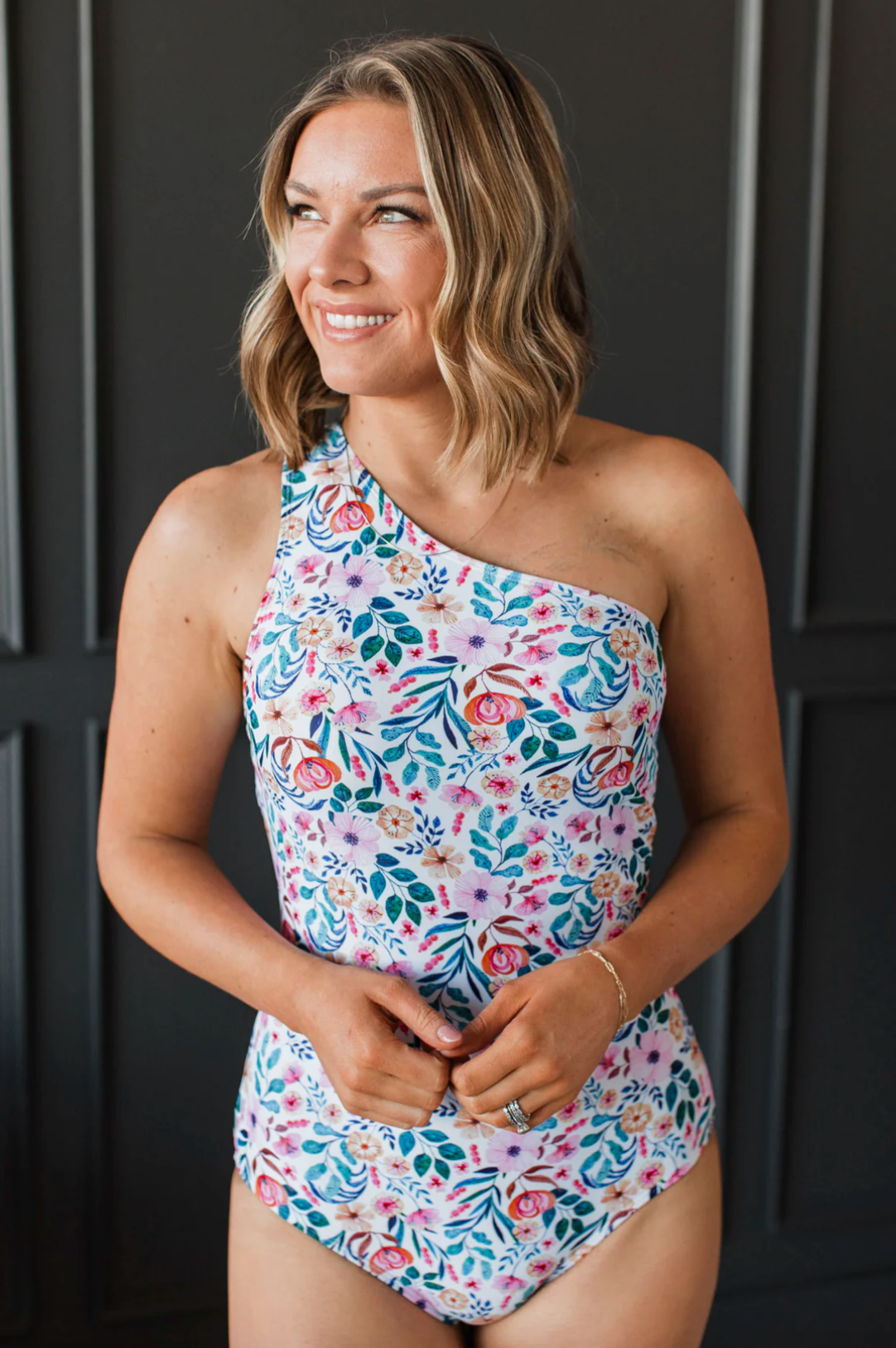 Escape To Malibu One-Piece Swimsuit- Ivory Floral Regular price