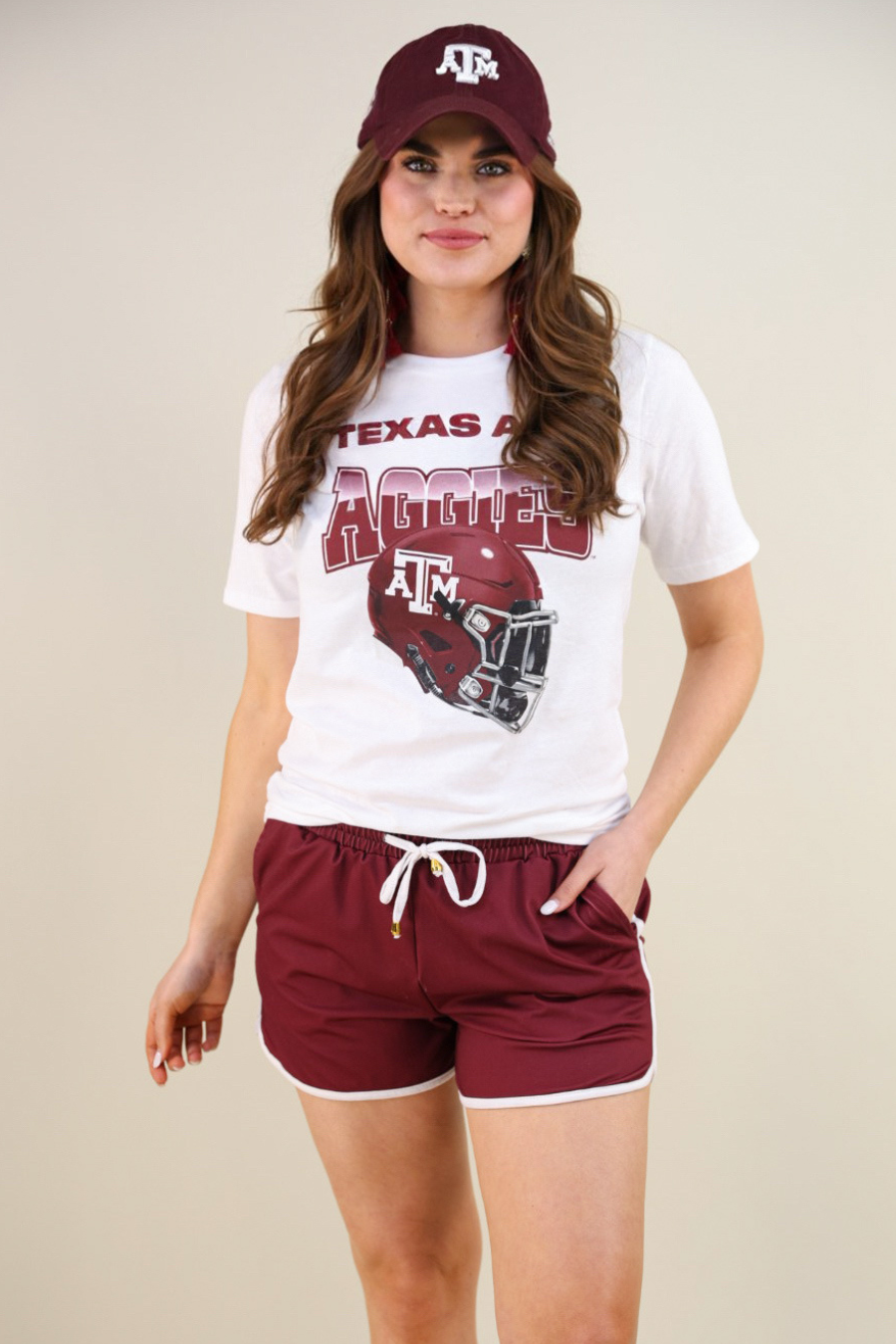 PREORDER- True Maroon Drawstring Everyday Shorts