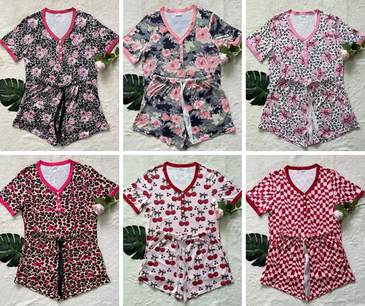Shirley & Stone Valentine Short PJs *PRE ORDER*