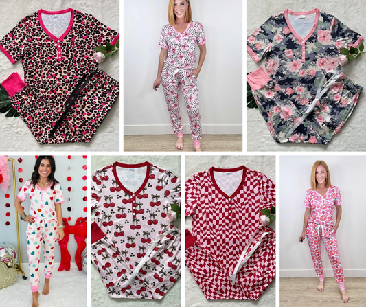 Shirley & Stone Valentine Jogger Pajamas *PRE ORDER*