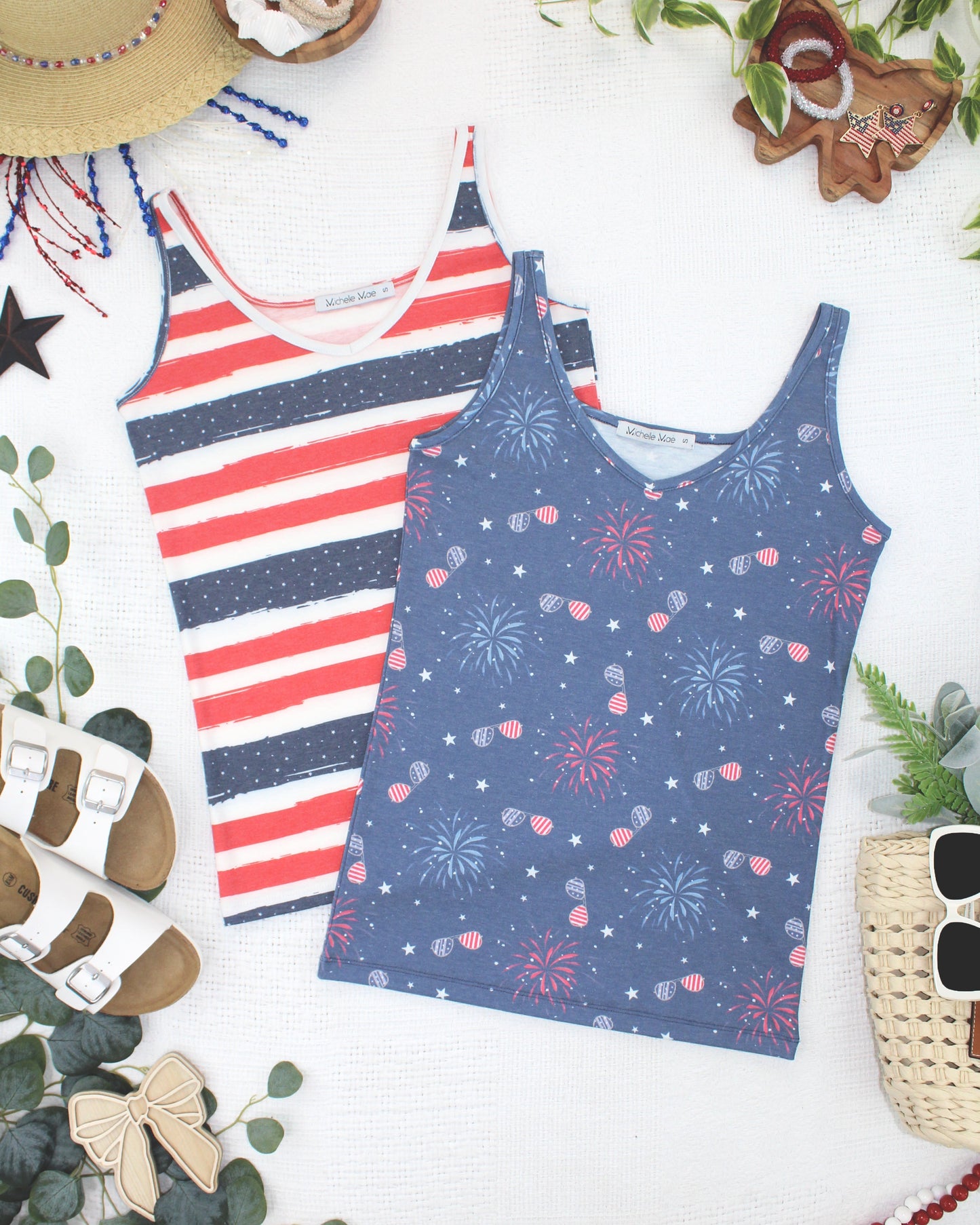 IN STOCK Kennedy Tank - Aviators and Fireworks