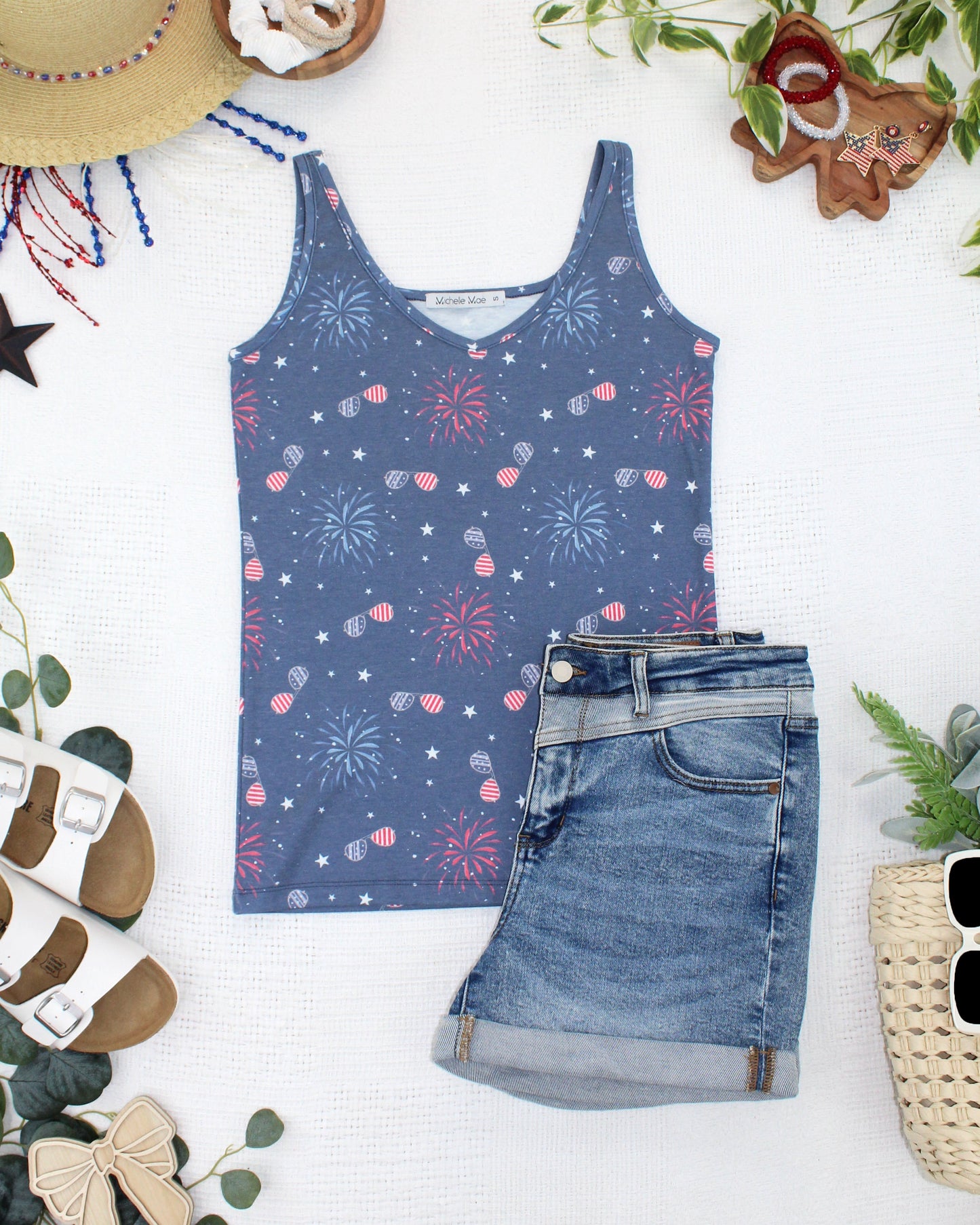 IN STOCK Kennedy Tank - Aviators and Fireworks