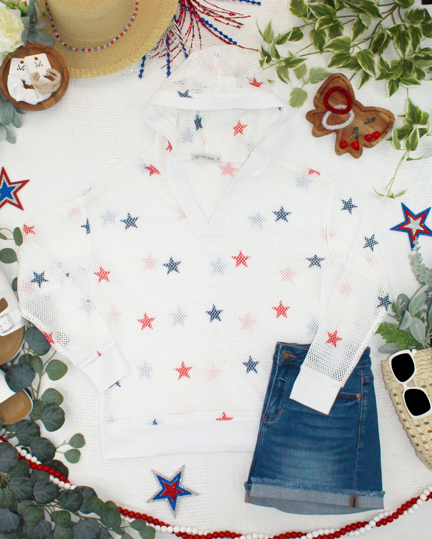 IN STOCK American Stars Mesh Hoodie