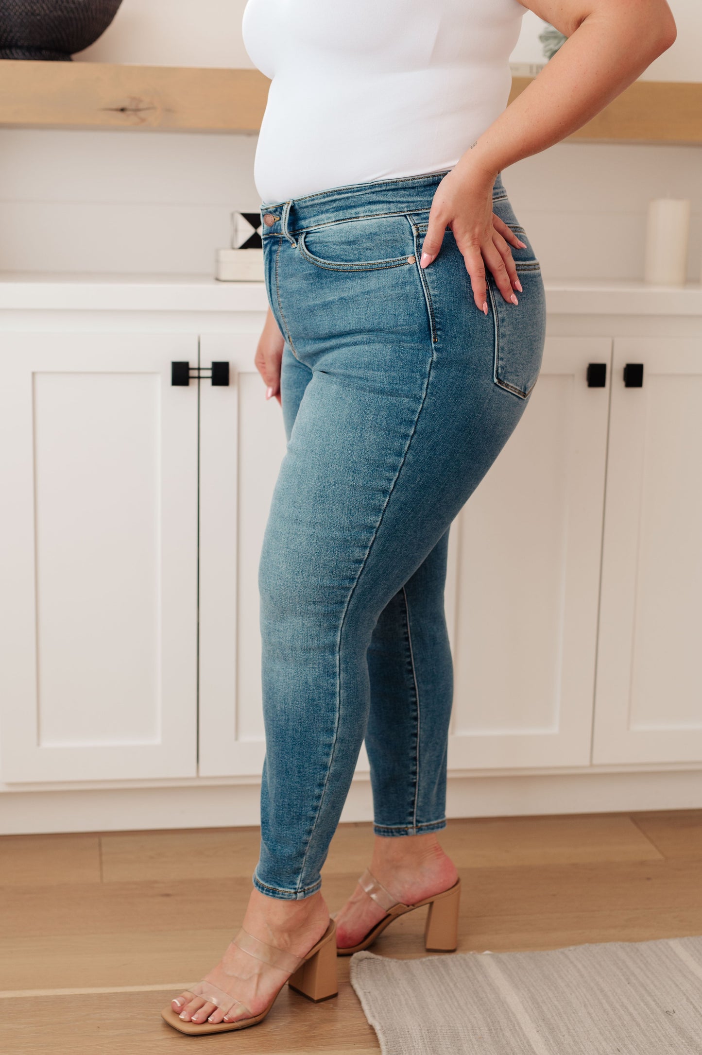 Bryant High Rise Judy Blue Thermal Skinny Jean