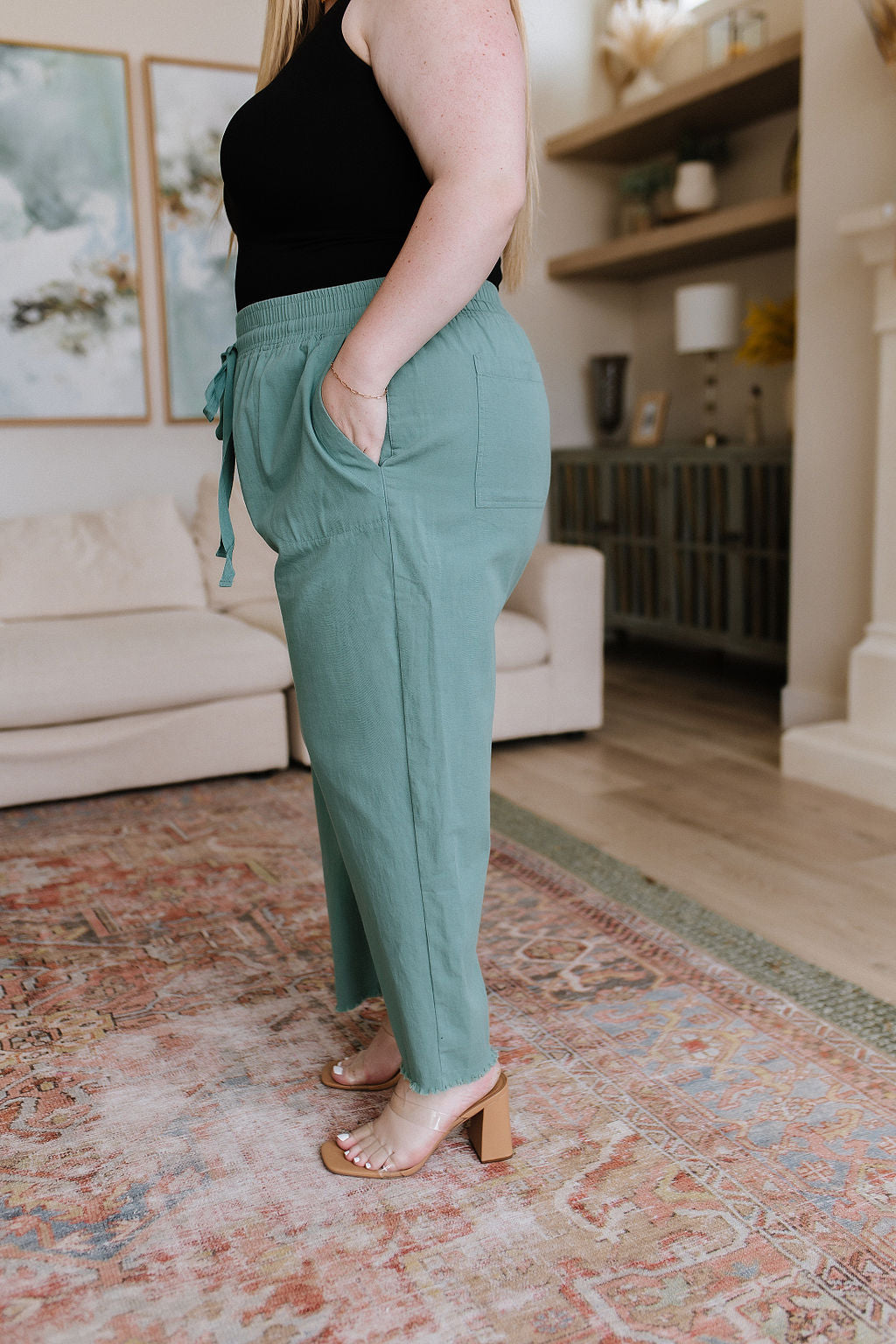 Judy Blue Love Me Dearly High Waisted Pants in Jade