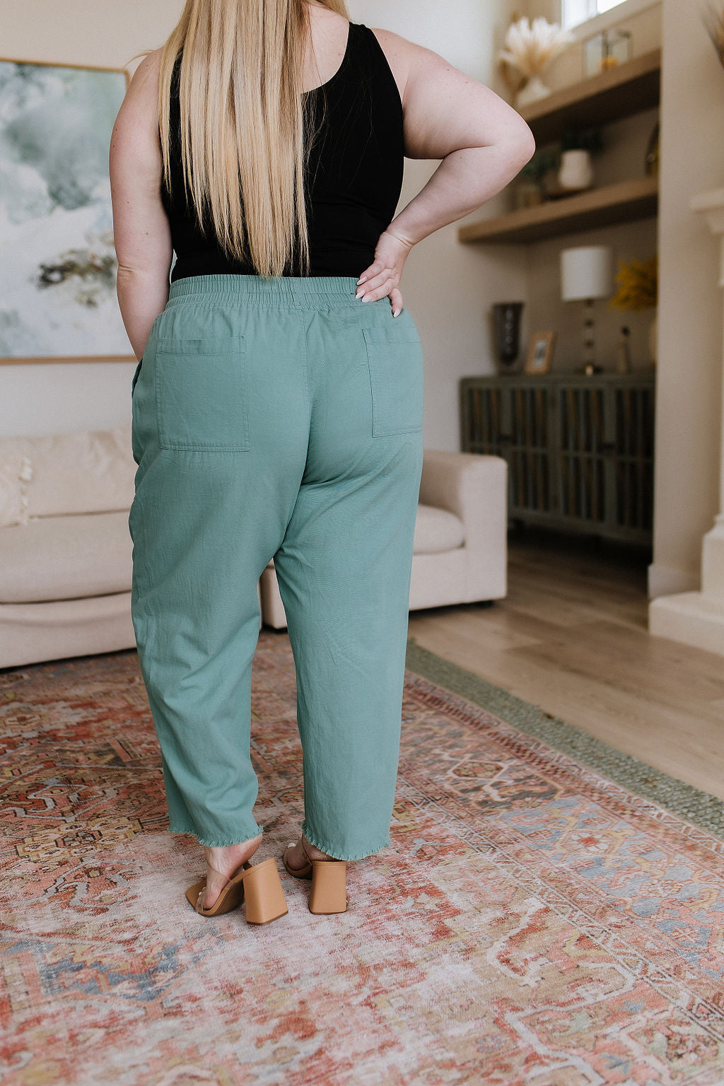 Judy Blue Love Me Dearly High Waisted Pants in Jade