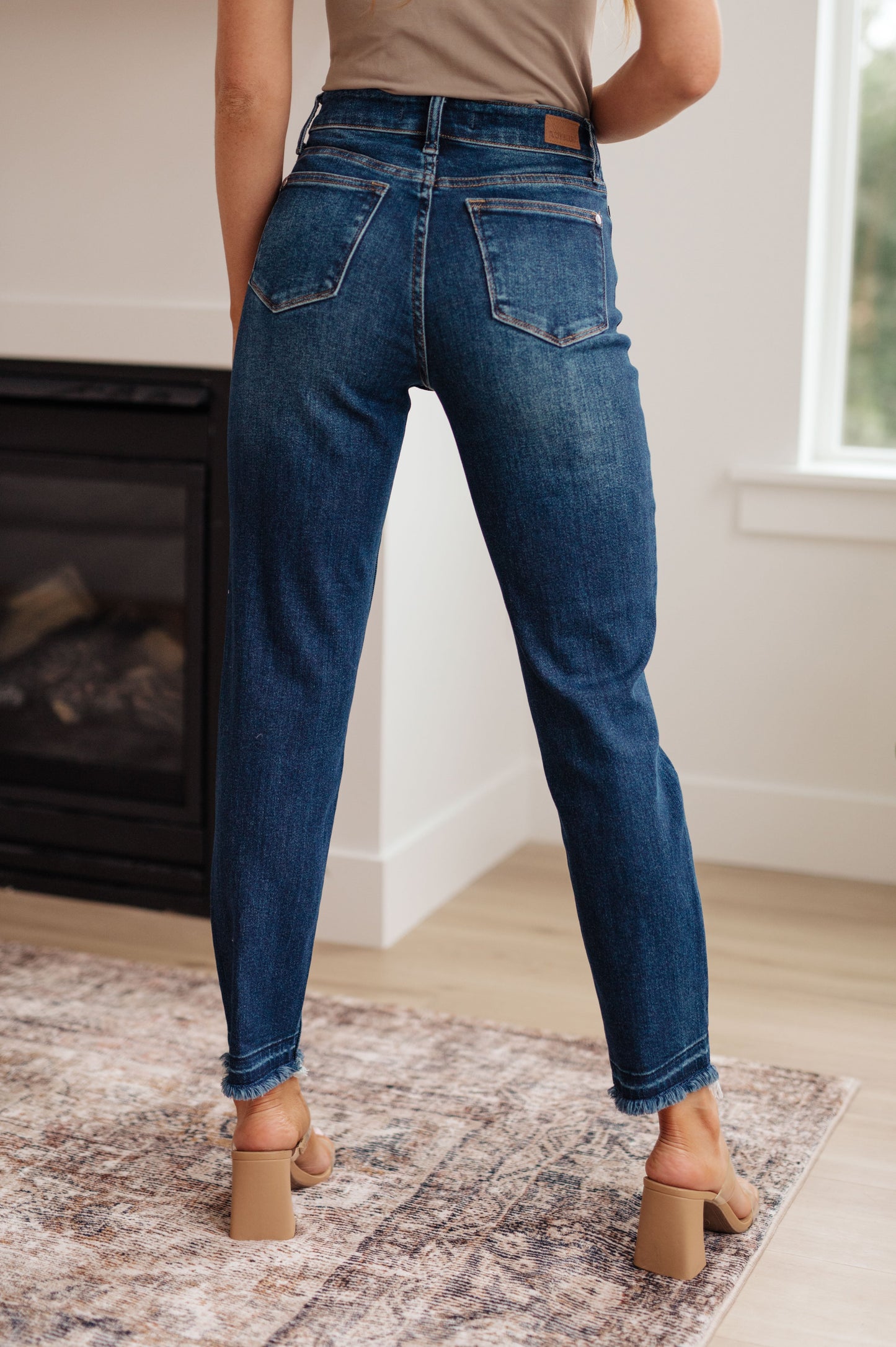 Phillipa High Rise Judy Blue Release Hem Slim Jeans