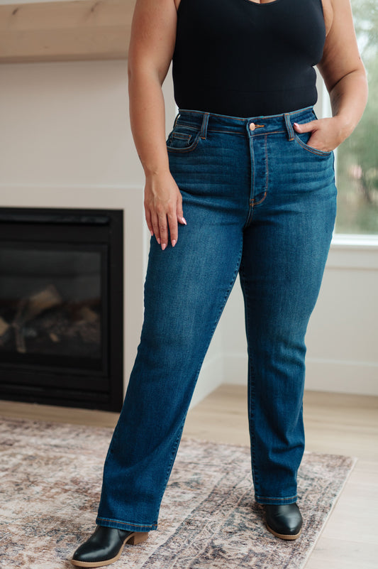 Pippa High Rise Judy Blue Button Fly Dad Jeans