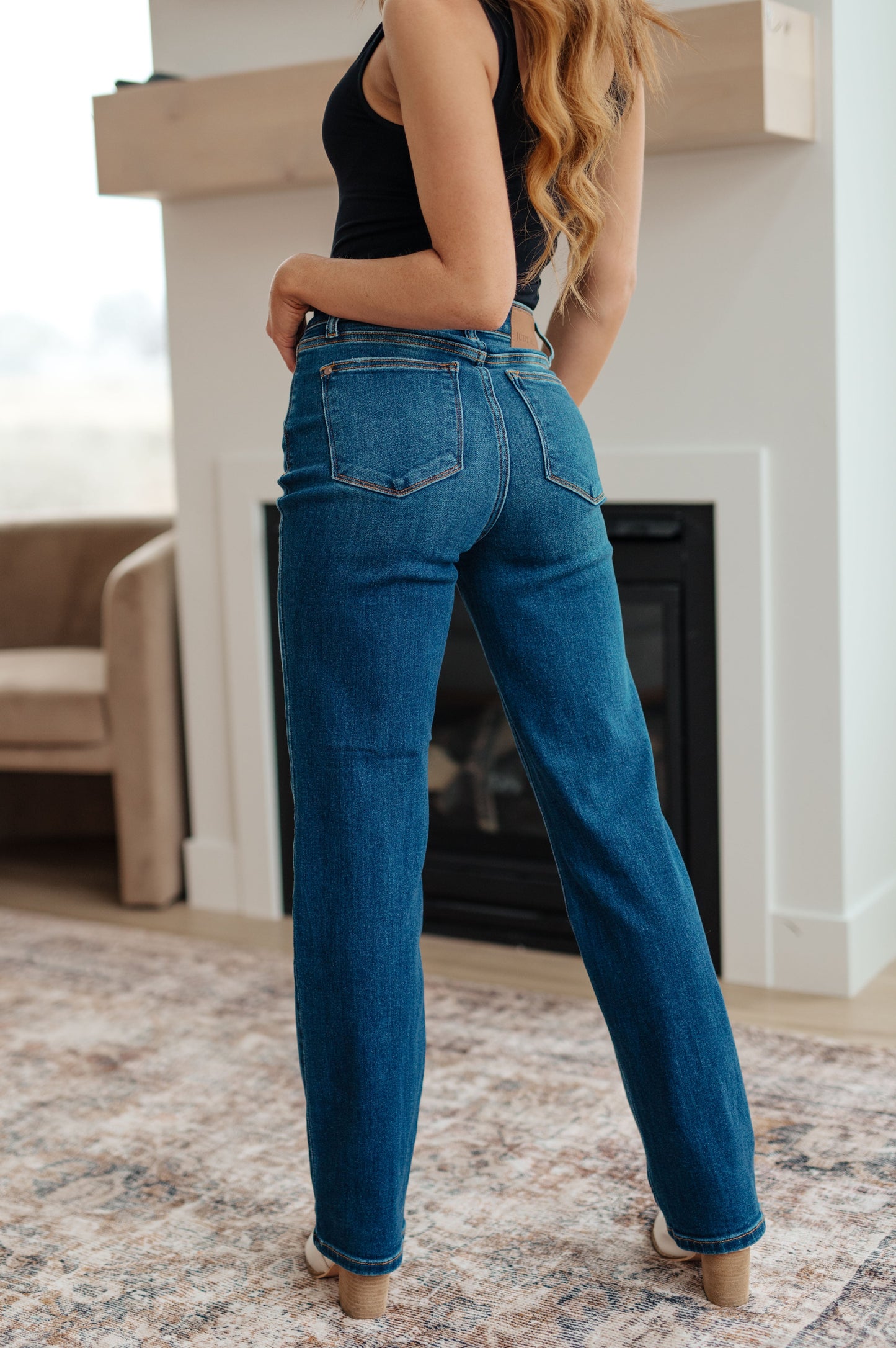 Pippa High Rise Judy Blue Button Fly Dad Jeans