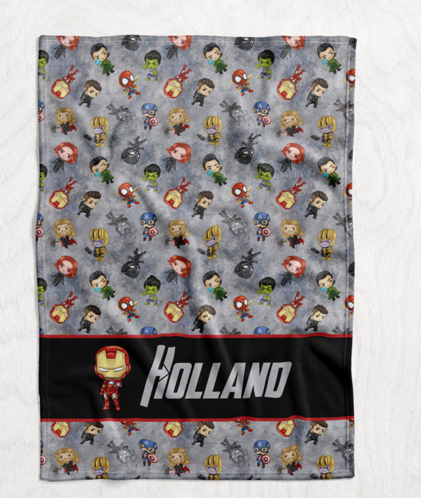 Personalized Avengers Blanket