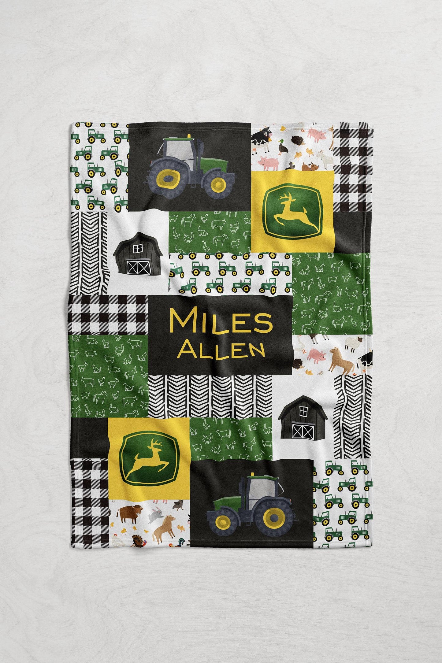 Personalized Tractor Blanket